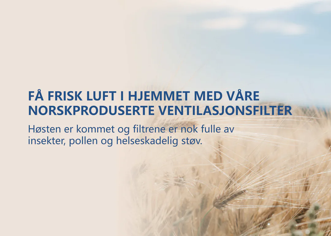 Norskproduserte ventilasjonsfilter